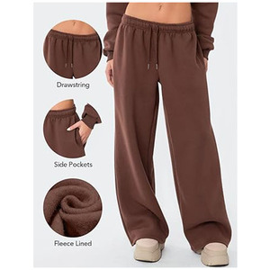 SHAGHAF SPORTS WEAR IMPEX Pantalones Deportivos Casuales de Verano para Mujer, Corte Recto Regular, Estilo Vintage, Cintura Ajustable, 100% Algodón - Product Image 5