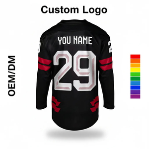 Jersey de Hockey sobre Hielo Personalizado para Hombre, 100% Poliéster, Antibacteriano, Patrón Argyle, Manga Larga, Uniforme de Equipo, Fábrica OEM - Product Image 5