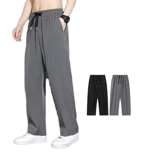 Pantalones Deportivos Ligeros de Punto para Hombre, con Cordón Ajustable, Transpirables, Casuales - Product Image 1