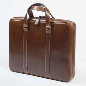 Classic Leather Executive <b>Laptop</b> Bag With Premium Craftsmanship And Spacious Interior For Professional Documents - Product Image 3