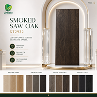 Panneau de particules mélaminé Jinbase XT2922 de première qualité en chêne fumé 18 mm, finition E0 pour armoires et meubles d'intérieur