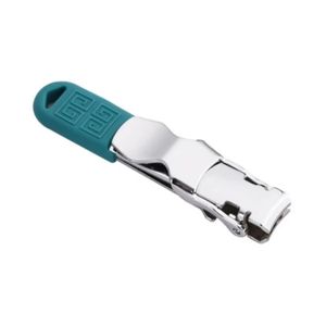 Coupe-ongles professionnel en acier inoxydable avec poignée antidérapante verte, outil de manucure ergonomique pour les doigts - Product Image 3