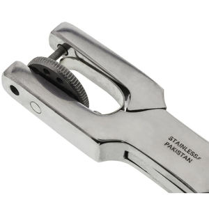 Pince perforatrice rotative pour cuir en acier inoxydable, tailles de trous sélectionnables de 1 à 1,2 à 1,5 mm, 5,91 pouces, Zetomed Pro - Product Image 3