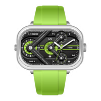 Reloj de pulsera deportivo cuadrado para hombre con logotipo personalizado OEM ODM, movimiento Miyota 2035, 44 mm, acero inoxidable, para correa de silicona.