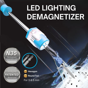 เครื่องมือแม่เหล็กไฟฟ้า LED สำหรับทำให้เป็นแม่เหล็กและลบแม่เหล็กออก รุ่น Lematec LE-MA001  ตัวเครื่องทำจาก ABS ขนาดกะทัดรัด ใช้กับดอกไขควง DIY OEM สำหรับงานซ่อมและประกอบ - Product Image 4