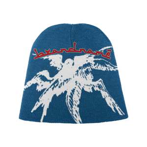 Brand name Beanie Unisex Adult Street Style Winter Hat 56-58CM Computer <b>Knitted</b> <b>Animal</b> <b>Pattern</b> Embroidery - Product Image 3
