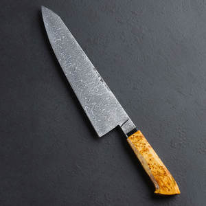 Cuchillo de chef de acero de Damasco, cuchillo de cocina profesional, herramienta de cocina duradera, mango ergonómico para cortar verduras, carne, pescado, para el hogar - Product Image 3