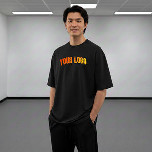 Nouveaux T-shirts personnalisés à manches courtes pour hommes, 100 % coton, décontractés pour l'été, élégants, confortables, style hip-hop, coupe ample, écologiques - Product Image 1