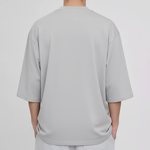 Camiseta Extra Grande para Hombre, 100% Algodón, Manga Regular, Cuello Redondo, Informal, Transpirable, de Secado Rápido, Tejido de Punto Jersey, Corte Holgado - Product Image 2