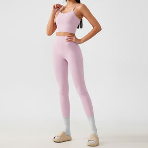 Ensembles de sport pour femmes de haute qualité, respirants et légers, avec soutien-gorge de sport et leggings à taille élastique, extensibles dans les quatre sens, pour le yoga - Product Image 4