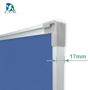 Tablero de anuncios de franela azul SYH con marco de aluminio para uso como tablero de mensajes - Product Image 2
