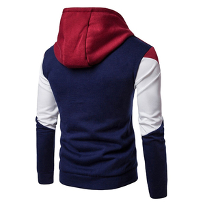 Sweat-shirt à capuche zippé en coton épais pour homme, coupe décontractée avec épaules tombantes, idéal pour le printemps – Vente en gros de sweats à capuche zippés pour homme - Product Image 2