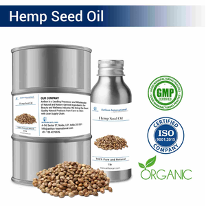 Aceite de Semillas de Cáñamo Orgánico Prensado en Frío, Aceite Natural para Cuidado Personal y Belleza - Product Image 1