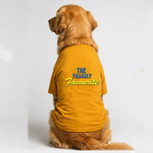 Camiseta de Algodón Premium con Cuello Redondo para Perro en Color Amarillo, Ropa para Mascotas Cómoda, Transpirable, Ligera, Duradera y Elegante - Product Image 1