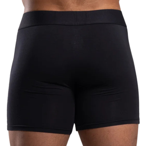 Ensemble de caleçons boxeurs noirs pour hommes, respirants, extensibles, compressifs, anti-humidité, athlétiques, confortables au quotidien - Product Image 2
