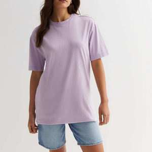 Nouveauté 2025 T-shirt Femme Vintage 100% Coton 380 GSM Délavé à l'acide Coupe Ample Grammage Lourd Manches Courtes Col Rond - Product Image 1