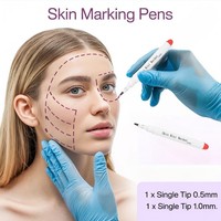 Marcador de Piel de Alta Calidad con Logotipo Personalizado, Borrable, No Tóxico, a Base de Agua, Tinta Permanente, Punta Fina para Procedimientos de Tatuaje, Color Personalizado