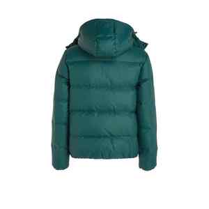 Chaqueta Acolchada con Capucha Color Verde Esmeralda para Hombre, Personalizada, Gruesa, Impermeable, Resistente al Viento, Abrigo de Invierno para Exteriores, Parka Acolchada Cálida - Product Image 2