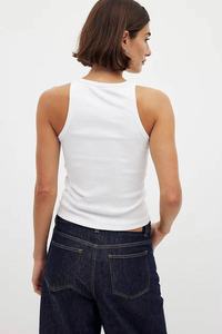 Women Knitted Solid Color Halter Neck Crop Tank <b>Top</b> Casual Style Green - Product Image 2