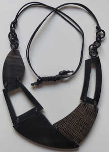 สร้อยคอขัดเงาทันสมัยล่าสุดทำจากเขาวัวและเรซินอีพ็อกซี่ - Product Image 6