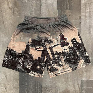 <b>Low</b> Moq Summer Printed Elastic <b>Waist</b> Quick Dry Plus Size Men'S Sublimation Basketball Mesh <b>Shorts</b> Mesh <b>Shorts</b> Manufacturer - Product Image 2