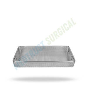 Full Size Sterilization <b>Basket</b> Stainless Steel Surgical Instrument Tray Medical Autoclave Cleaning <b>Storage</b> <b>Basket</b> - Product Image 2