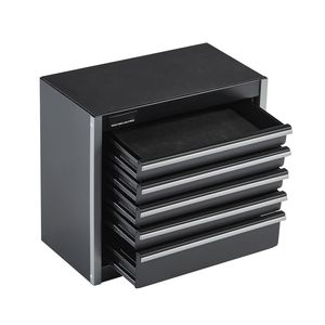 Heavy Duty 8.6 Inch Portable <b>Metal</b> <b>Tool</b> <b>Box</b> with 5 Drawers Small <b>Tool</b> Chest EVA Liners and PP Feet Pads - Product Image 5
