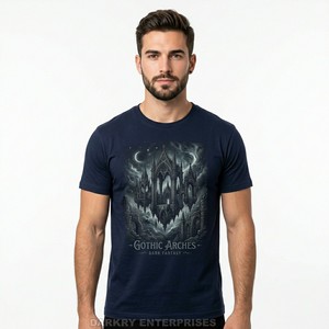 Fabricante de Camisetas con Diseño Gráfico Personalizado al por Mayor, Camiseta de Algodón de Alta Calidad con Serigrafía, Tema Vampiro, Ropa Urbana Gótica - Product Image 6
