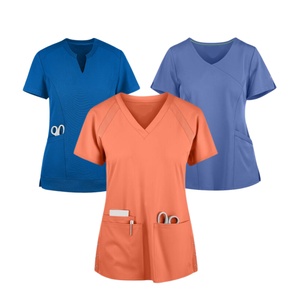 SAOMAI FMF Médico Scrubs Uniforme Conjunto Top Camisa Enfermera Hospital/Clínica Ropa Estilo deportivo Muestra gratis disponible Tallas grandes - Product Image 3