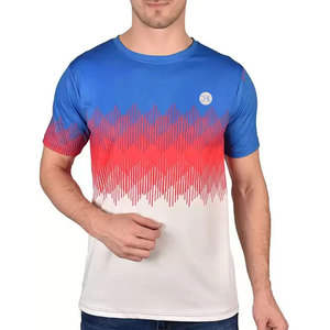 T-shirt tendance pour homme, sublimation, col rond, léger, vêtement décontracté pour les promenades en plein air et le confort quotidien - Product Image 1