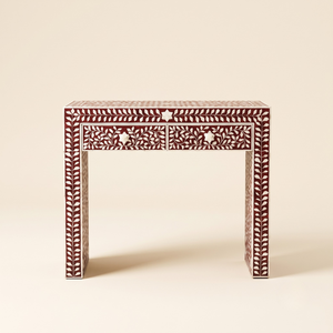Table console moderne antique en os incrusté à 3 tiroirs pour l'entrée et le salon – Vente en gros - Product Image 1