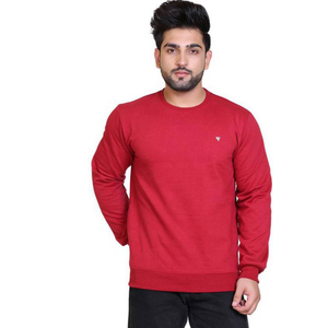 Vente en gros de sweat-shirt 100% coton pour hommes taille personnalisée col rond avec logo brodé pour l'hiver - Product Image 1