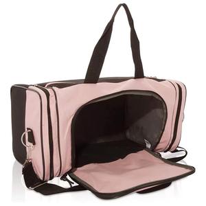 Bolsa Deportiva Rosa 600D con Ribete Negro y Asas Dobles para Deportes y Viajes, Bolsa de Entrenamiento Deportiva de Alta Calidad Diseñada para Jugadores - Product Image 5