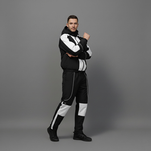 OEM Customized Printed Logo Hooded Casual Wear Midweight Windbreaker Reversible 2 Tone Streetwear Comfortable Drawstring Men's 2 - Product Image 5