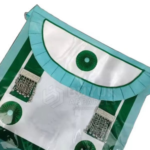 Delantales de Cuero Masónicos Premium Hechos a Mano con Bordado, Ajustables, Diseño Ceremonial Distintivo, con Pin de Seguridad, Lavables - Product Image 6