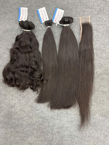Top Selling Raw Natural Wavy Weave Luminous Texture Tangle Free Minimum Shedding Ready To Ship 100% Vietnamese Human Hair - Product Image 3