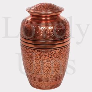 Urna de cremación de bronce con mosaico, tamaño mediano para adultos, recipiente conmemorativo para cenizas, diseño decorativo con patrones. - Product Image 2