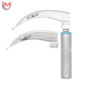Laringoscopio de fibra óptica Macintosh + Laringoscopio de fibra óptica Integra para pediátricos y adultos, juego de 7 hojas + 2 hojas con mango OEM - Product Image 1