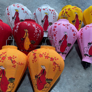 โคมไฟผ้าไหมและไม้ไผ่เวียดนามแบบดั้งเดิมทำด้วยมือสำหรับการตกแต่งธีมตะวันออกจาก MTH Vietnam - Product Image 6