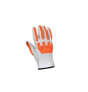Guantes de Trabajo con Dedos Antideslizantes Naranja, Puño Recto, Guantes de Seguridad de Uso General de 7 oz, Antiestáticos - Product Image 6