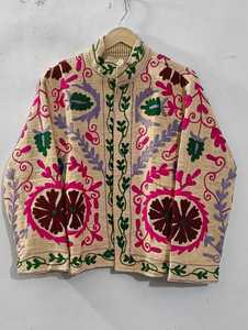 Chaqueta Bohemia de Algodón con Bordado Suzani, Ropa Vintage Hecha a Mano para Mujer, Proveedor Mayorista, Calidad de Exportación - Product Image 2