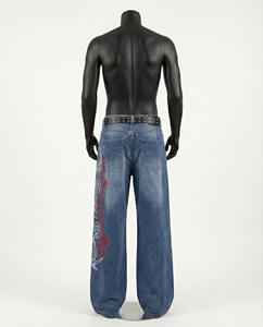 Jeans de Mezclilla Personalizados para Hombre, Corte Recto, Alta Calidad, Estilo Hip Hop, Lavados, 100% Algodón, Transpirables, para Hombre 2026 - Product Image 3