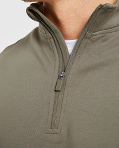 Último Estilo al por Mayor: Sudaderas de Hombre con Media Cremallera y Logotipo Personalizado, de Algodón Liso y Forro Polar, Ajuste Oversize; Sudaderas de Hombre con Cremallera de Cuarto. - Product Image 6