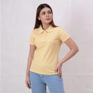 เสื้อโปโลผู้หญิงลำลอง ขายดี ดีไซน์ใหม่ รับทำโลโก้ สีพื้น ระบายอากาศได้ดี นุ่ม สบาย เสื้อโปโลผู้หญิงแบบ OEM - Product Image 2