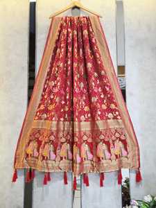 ผ้าคลุมไหล่คุณภาพสูง ผลิตจากใยวิสโคสแท้ เนื้อผ้าจอร์เจตต์ น้ำหนักเบา พลิ้วไหว สไตล์ชาติพันธุ์ เหมาะสำหรับงานปาร์ตี้ งานแต่งงาน ขายส่ง รับผลิตตามแบบ (OEM) และส่งออก - Product Image 5