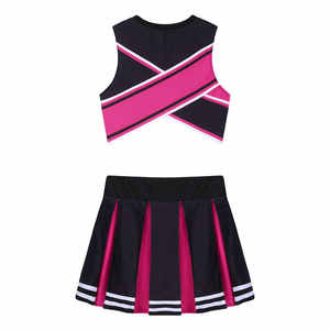 Uniforme de Animadora en Poliéster y Spandex para Competencias y Bailes de Grupos Femeninos - Product Image 5