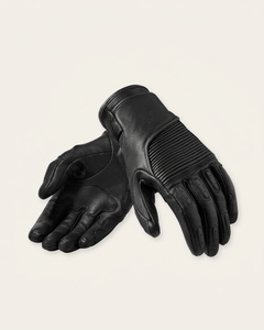 Gants de moto en cuir noir, gants de course à doigts entiers, séchage rapide, respirants, fermeture à scratch - Product Image 3