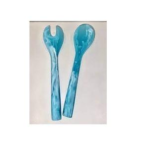 Cuchara para Servir Ensaladas de Resina de Calidad de Exportación, Precio Económico, Artículo Único, Juego de Cuchara y Tenedor para Servir Alimentos de Resina, Cuchara para Cena de Hotel Hecha a Mano - Product Image 6
