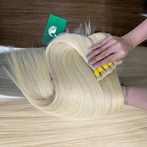 Cuticules cheveux alignés de qualité supérieure en vrac vietnamien cheveux naturels blonds 613 vierge cuticule alignée extension de cheveux humains - Product Image 3