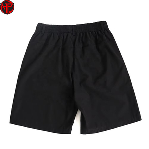 Pantalones Cortos Deportivos para Hombre, Negros, de Secado Rápido, Transpirables, con Cintura Elástica y Cordón Ajustable, con Logotipo Personalizado - Product Image 1